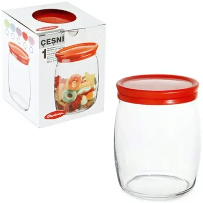 Банка для продуктов стеклянная 920мл «Чешни» 43004SLB