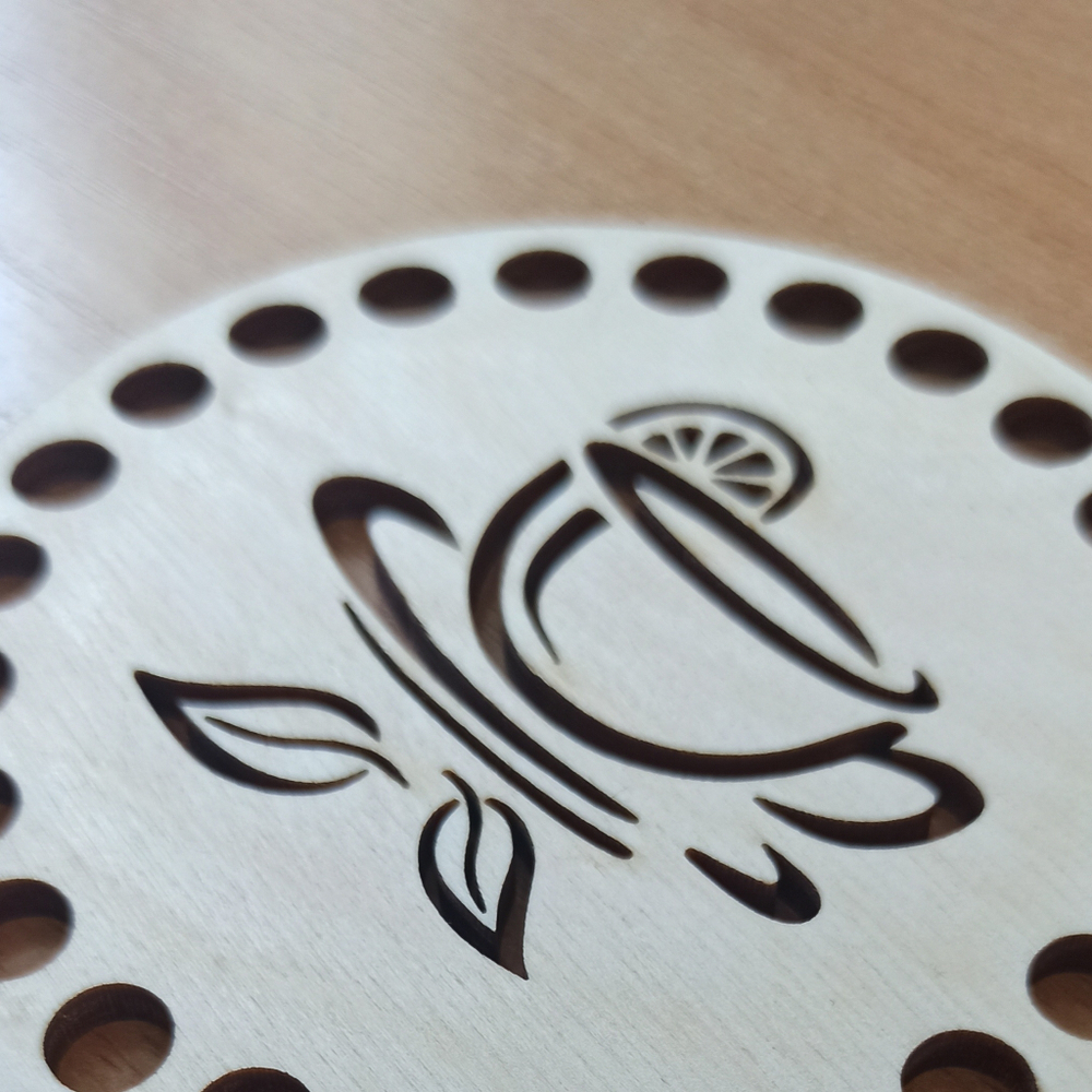 Донышко ажурное Чай с лимоном