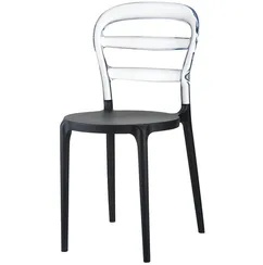 Стул Miss Bibi черный/прозрачный