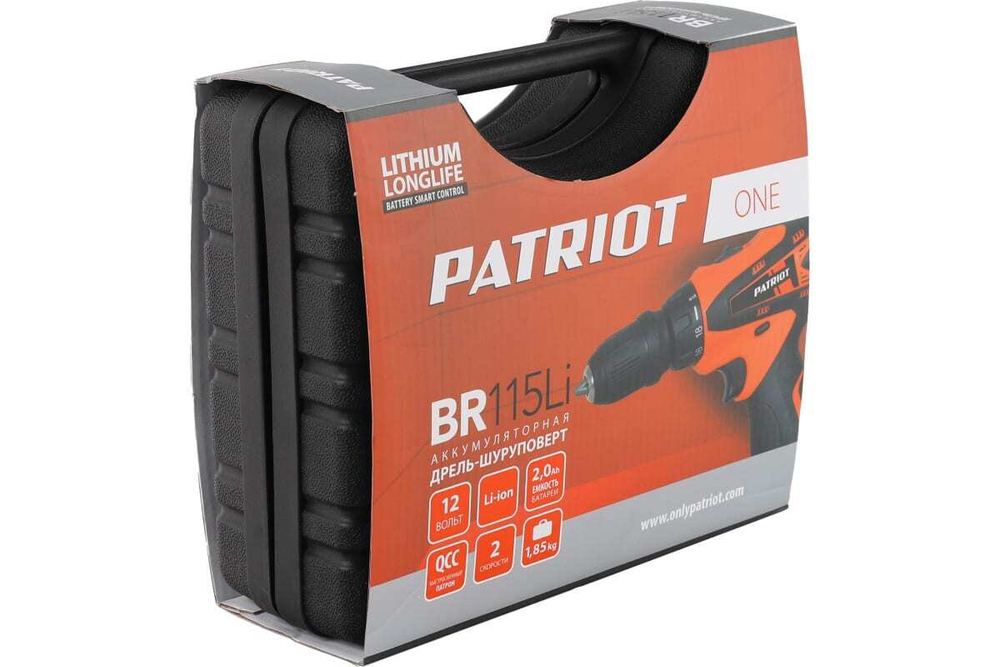 Аккумуляторная дрель-шуруповерт PATRIOT BR 115Li 180201115