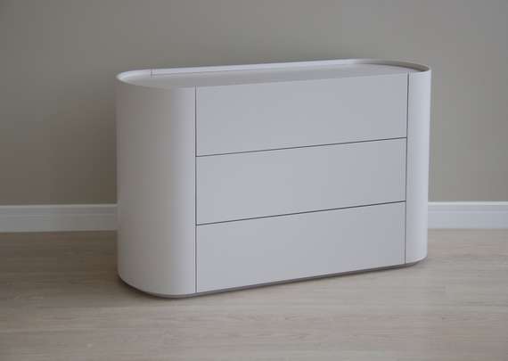 Комод Lagom 3 ящика ширина 120 см (дымка)