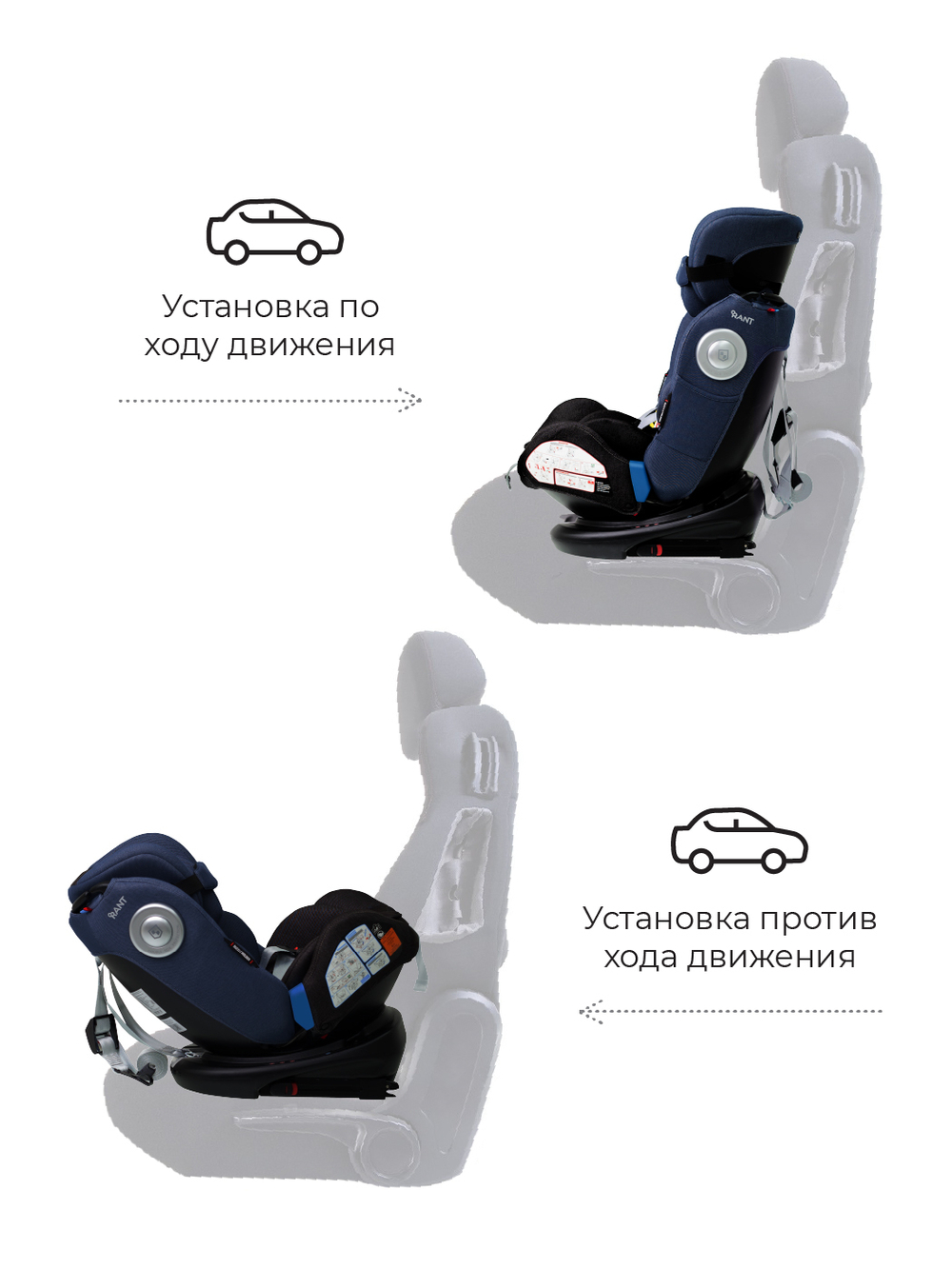 Автокресло C05001 "GT NEW" isofix Top Tether группа 0-1-2-3  (0-36 кг) jeans black/blue