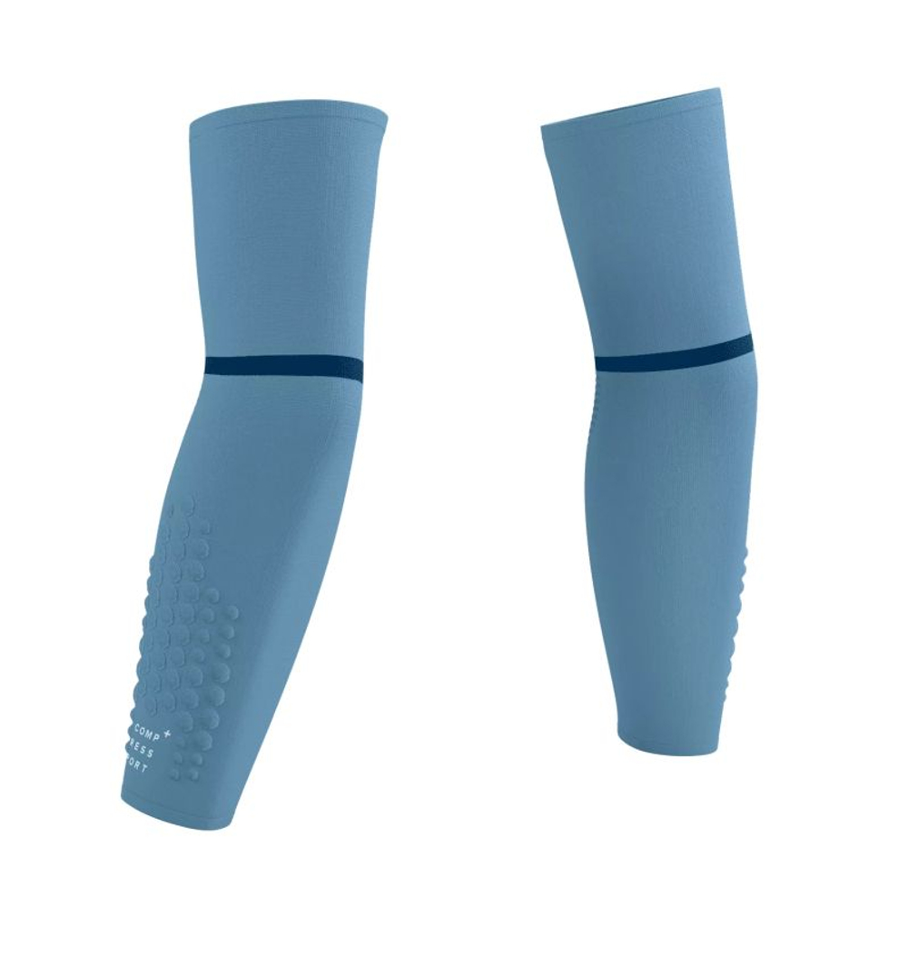 Compression sleeve Compressport Armforce Ultralight - denim/white