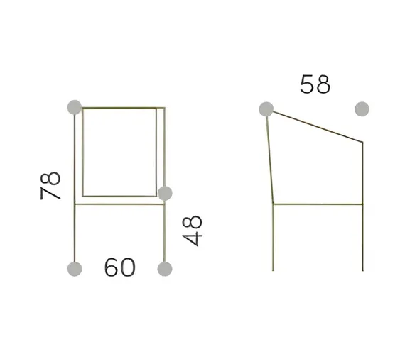 Стул плетеный Soho, красный