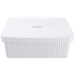 Лоток с крышкой "velvet", 380х270х144 мм, 13л (белый)