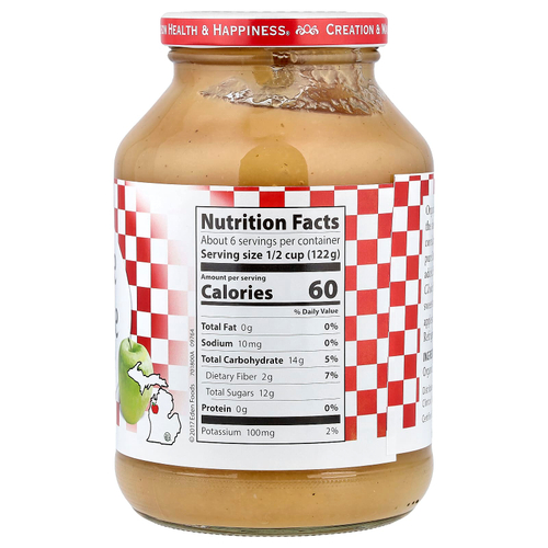 Eden Foods, органический яблочный соус, 709 г (25 унций)