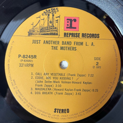 Винтажная виниловая пластинка LP Frank Zappa The Mothers Just Another Band From L.A. (Japan 1972) (No Obi)