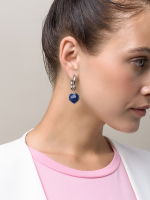 Серьги "Lovely" с лазуритом Silver 