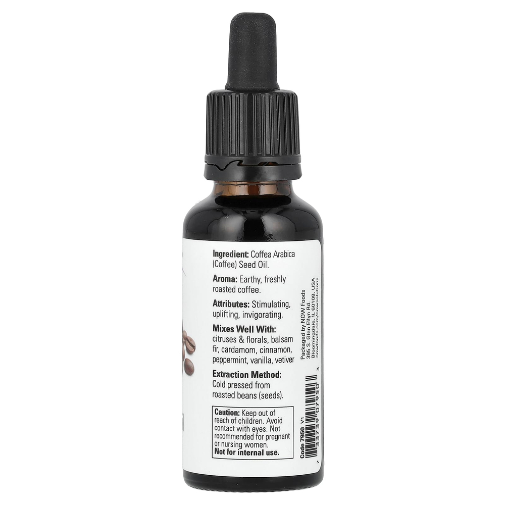 NOW Foods, Solutions, кофейное масло, 30 мл (1 жидк. унц.)