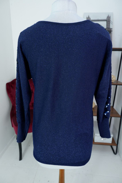 Джемпер нарядный с пайетками 46-48 размер