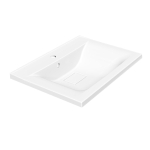 Раковина Vincea VCB-3M600W из искусственного камня, цвет белый