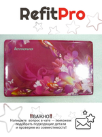 Крышка матрицы для ноутбука Lenovo ideapad S10-3S, красная с рисунком (31043690), оригинал