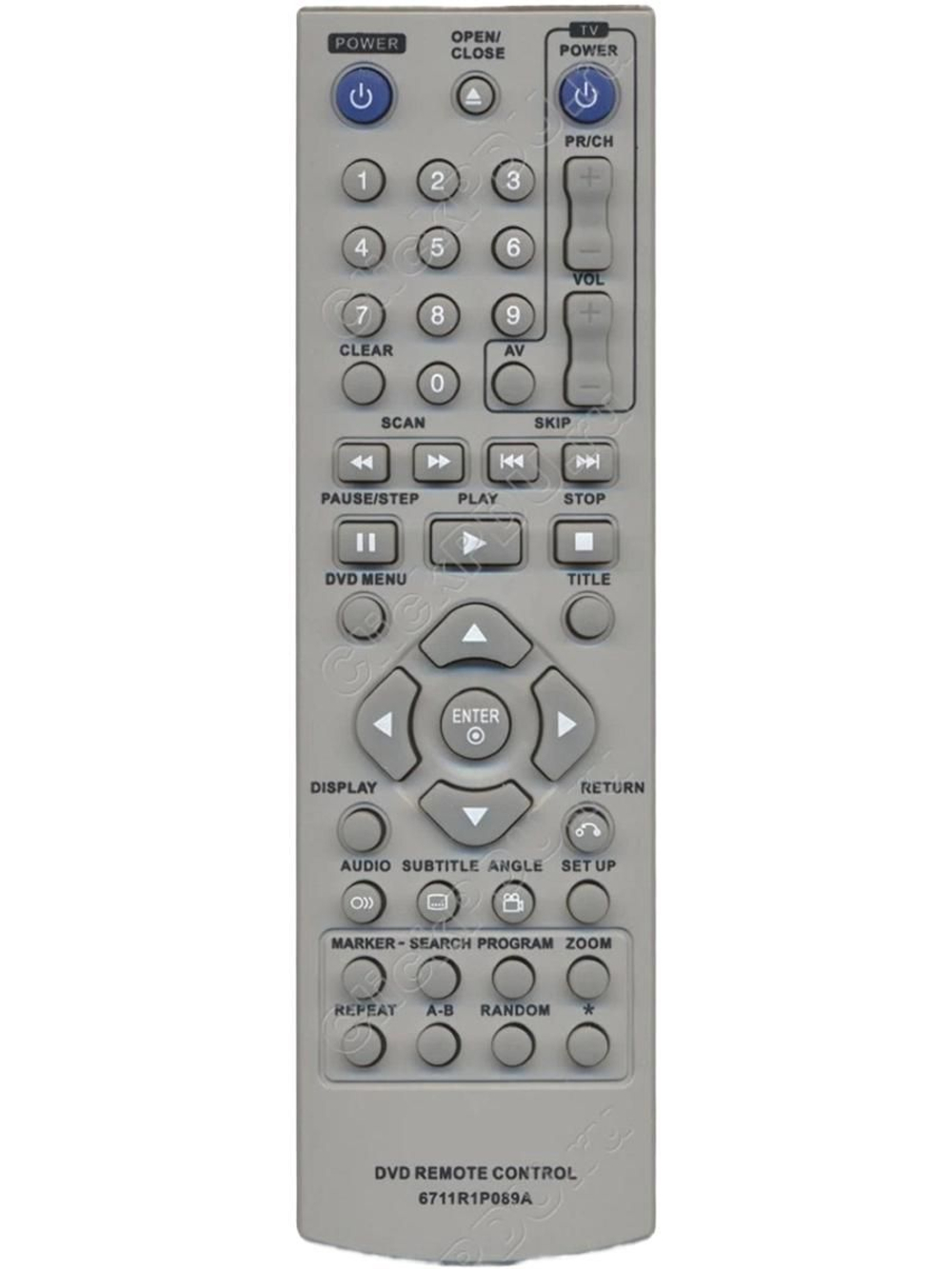 Пульт 6711R1P089A DVD для DVD плеера LG