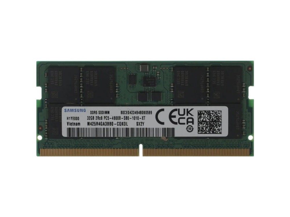 Оперативная память Samsung M425R4GA3BB0-CQK, DDR5 1х 32ГБ 4800 МГц, SODIMM, OEM