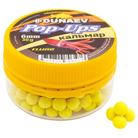 Бойлы DUNAEV POP-UP 6мм Кальмар (30г)