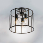 798237 Люстра GENNI 3х40W E27 ЧЕРНЫЙ МАТОВЫЙ/ПРОЗРАЧНЫЙ