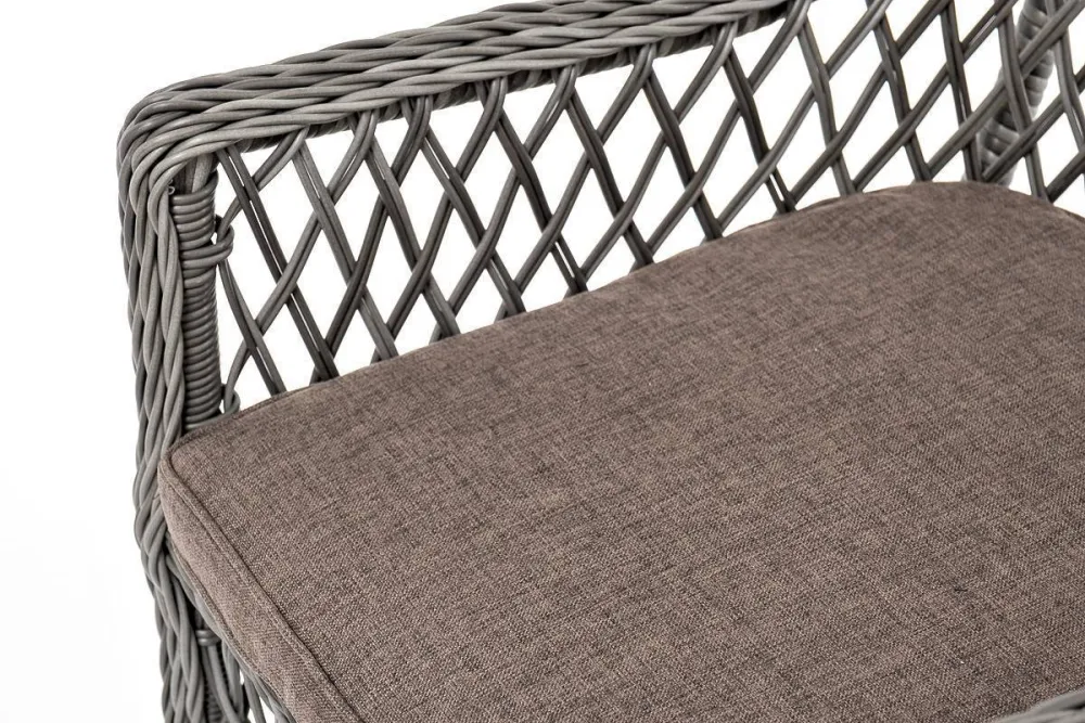 "Эспрессо-80 L" обеденная группа плетеная, цвет графит