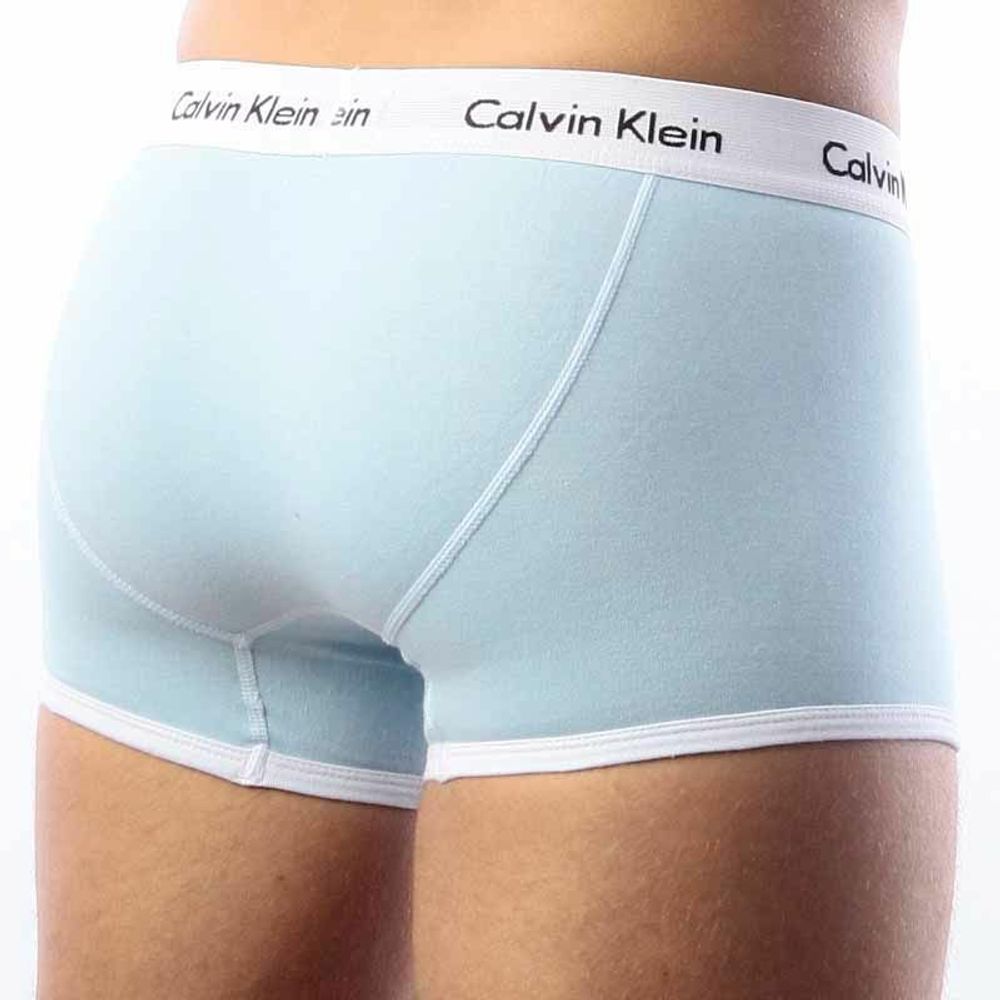 Мужские трусы боксеры светло-голубые Calvin Klein 365 Trunks