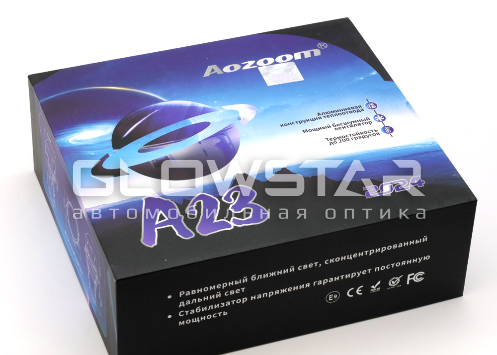 Билед модули Aozoom A23 2024 3.0 дюйма, 2 чипа, 5500K, 12V, 58W/67W, крепление 3R (комплект, 2шт)