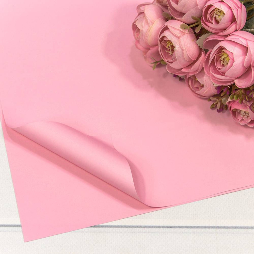 Пленка В листах 20 шт 60 х 60 см "Корейская" (Розовый)