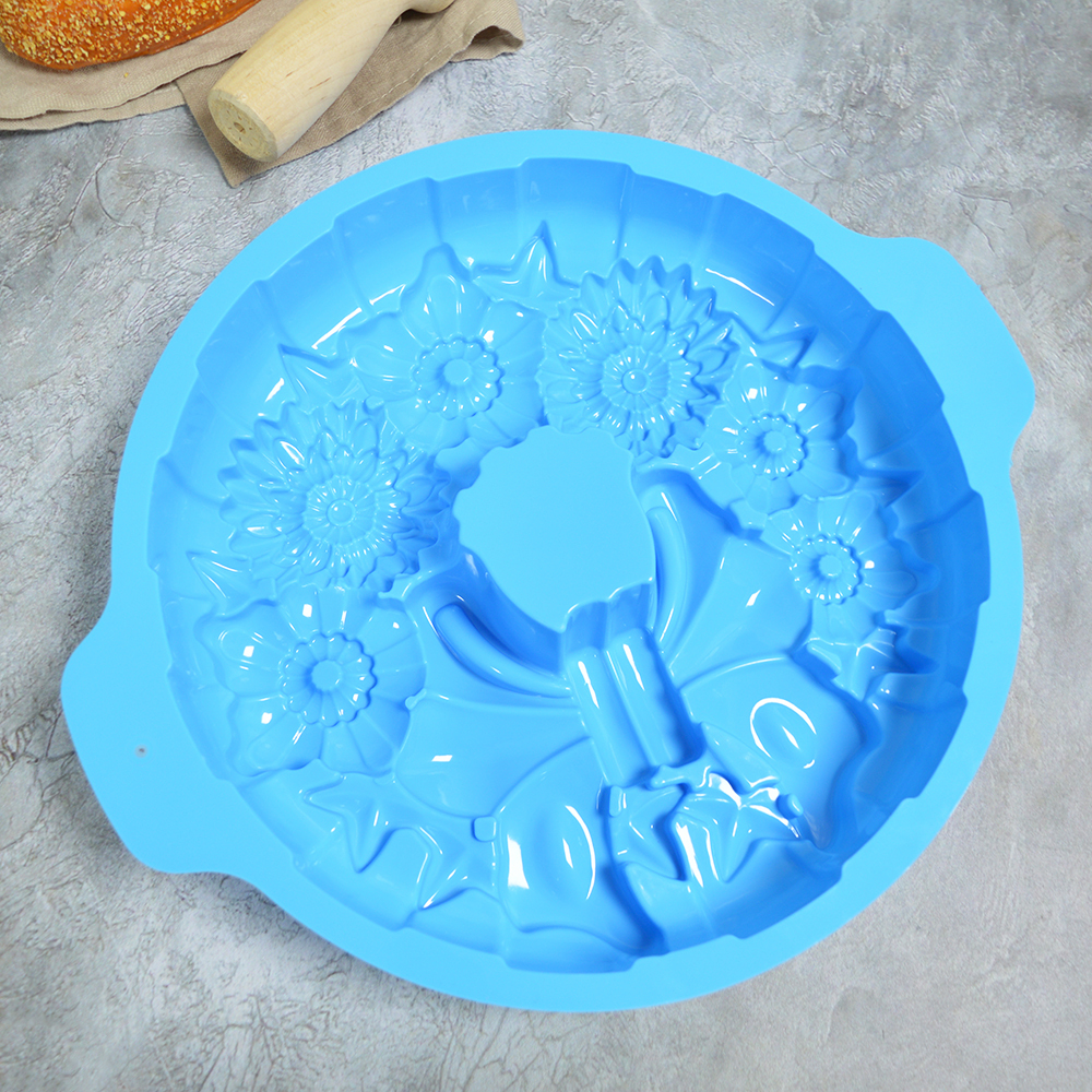 Форма для выпечки кексов силиконовая, 30.3*26.5см