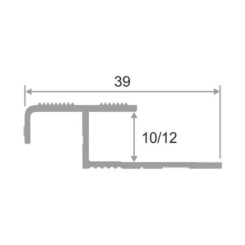 Алюминиевый профиль ПО-109 2700 мм