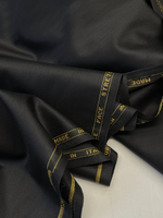 Шерсть с эластаном костюмно-плательная double face черная