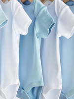 Боди с коротким рукавом для малышей Next 563-773, 5 шт., Белый, Синий