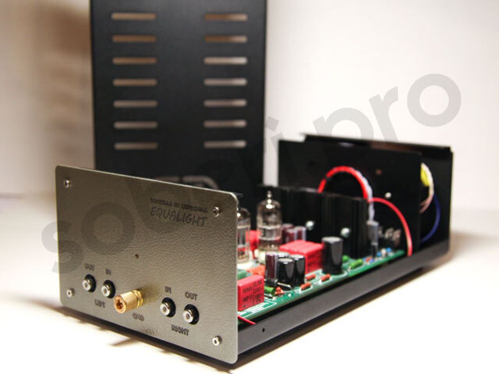 Ламповый фонокорректор для винила "EQUALIGHT"  - собранная и настроенная печатная плата с трансформатором и корпусом