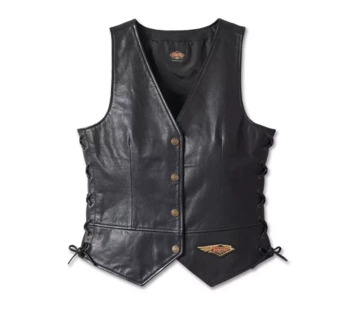 Жилет 120th Anniversary Laced Side Leather Harley-Davidson
