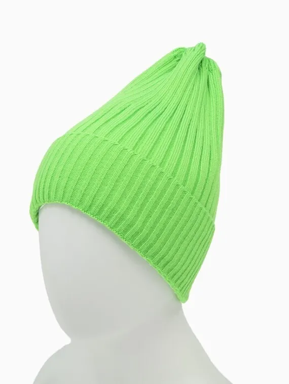 Шапка женская зимняя, цвет зелёный, размер 52-56