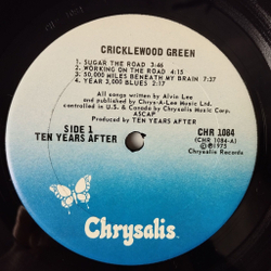 Винтажная виниловая пластинка LP Ten Years After Cricklewood Green (USA 1975)