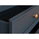 Комод «Форест» 2 двери 2 ящика серый 7012/бейц-масло