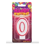 Свеча для торта цифра 0