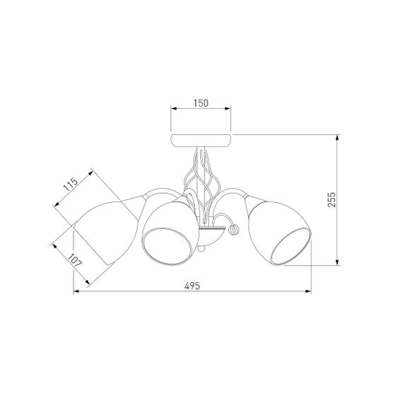 Потолочная люстра Eurosvet 30026/5 золото