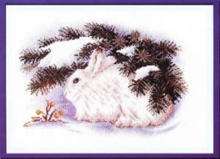 "Заяц-беляк"-Ж-877 вышивка