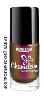 Lux Visage ЛАК для ногтей Chamelion тон 405 Тропический закат 9мл