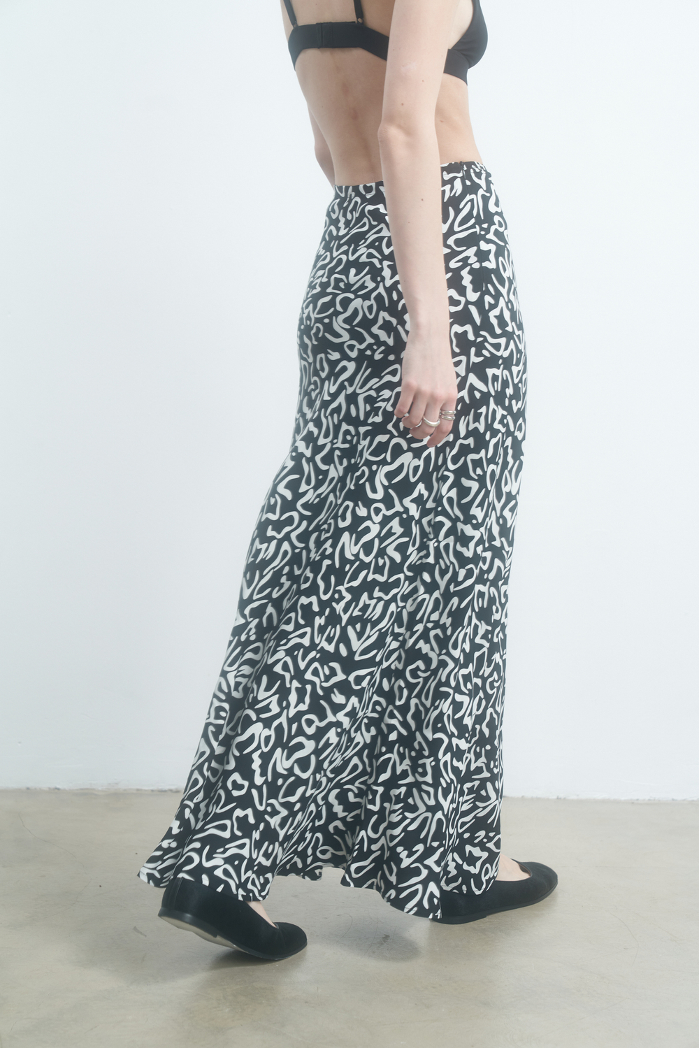 Юбка миди в принт