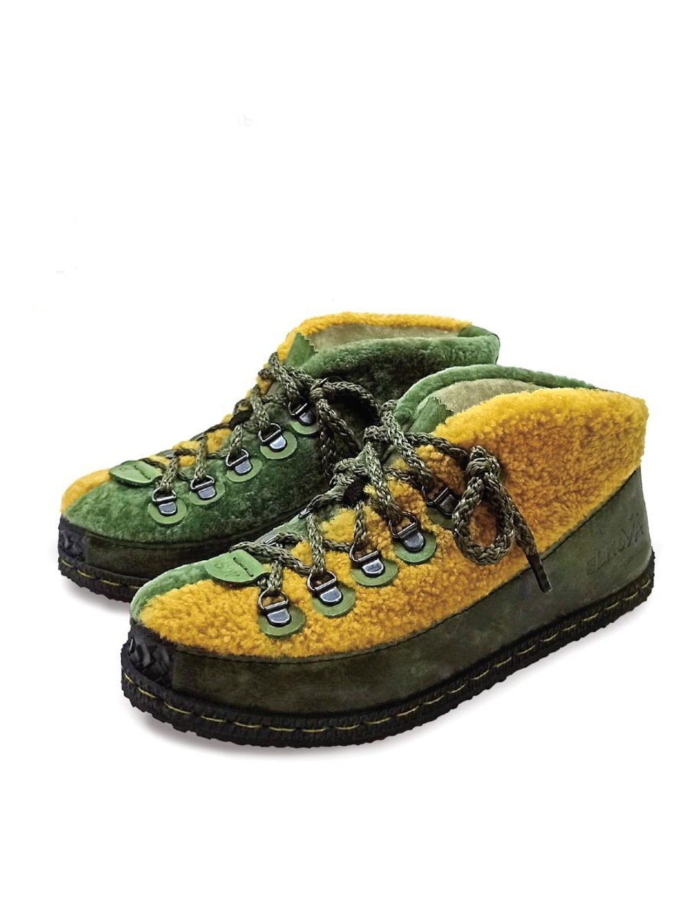 Ботинки меховые "Double Curly "