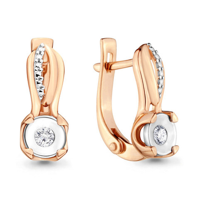 942195к Серьги из Золота с бриллиантами