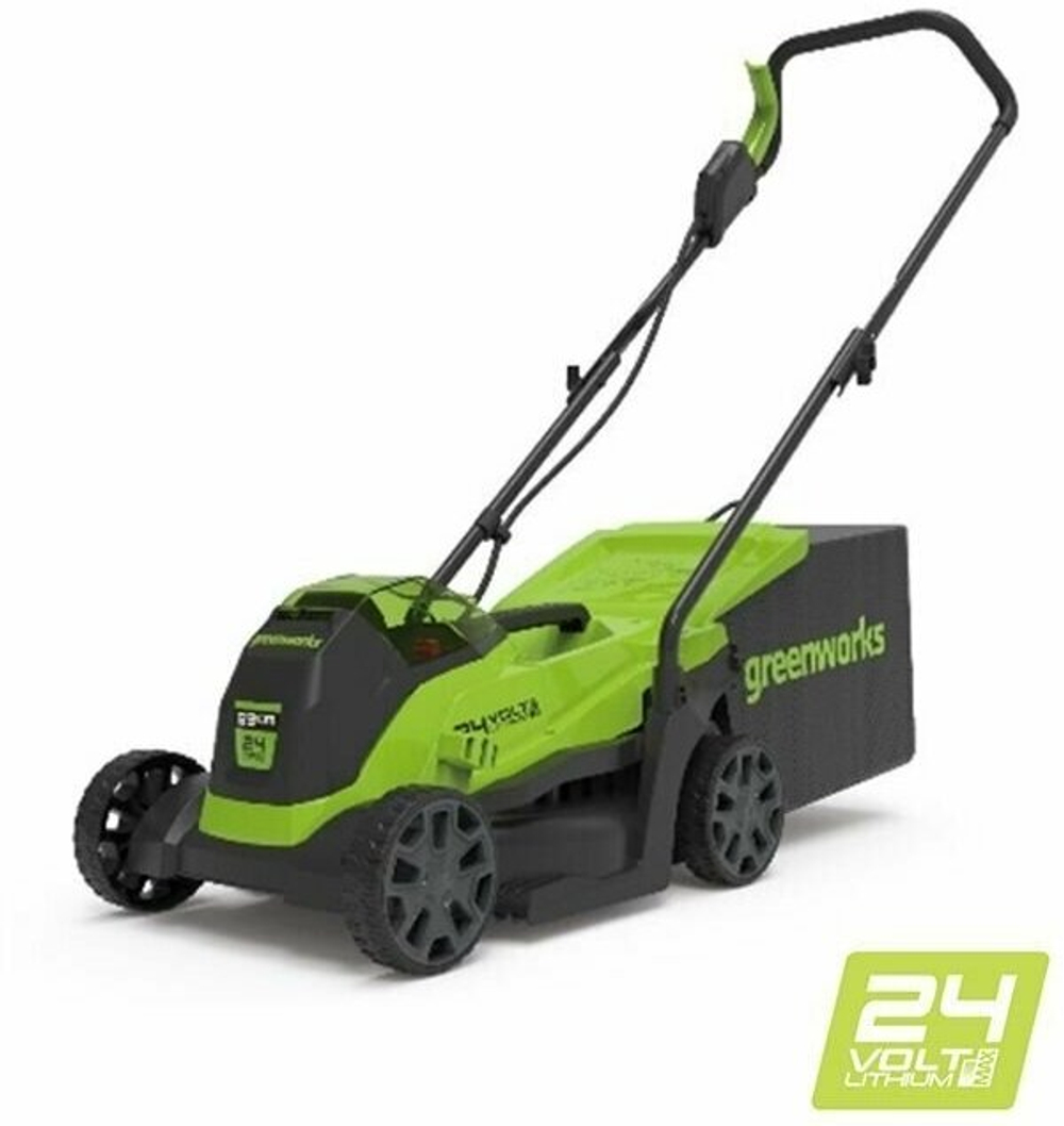 Аккумуляторная газонокосилка Greenworks GD24LM33 ,24В, 33 см , без АКБ и ЗУ (2516107)