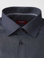 Сорочка мужская VESTER длинный рукав, цвет темно-серый 54618 18