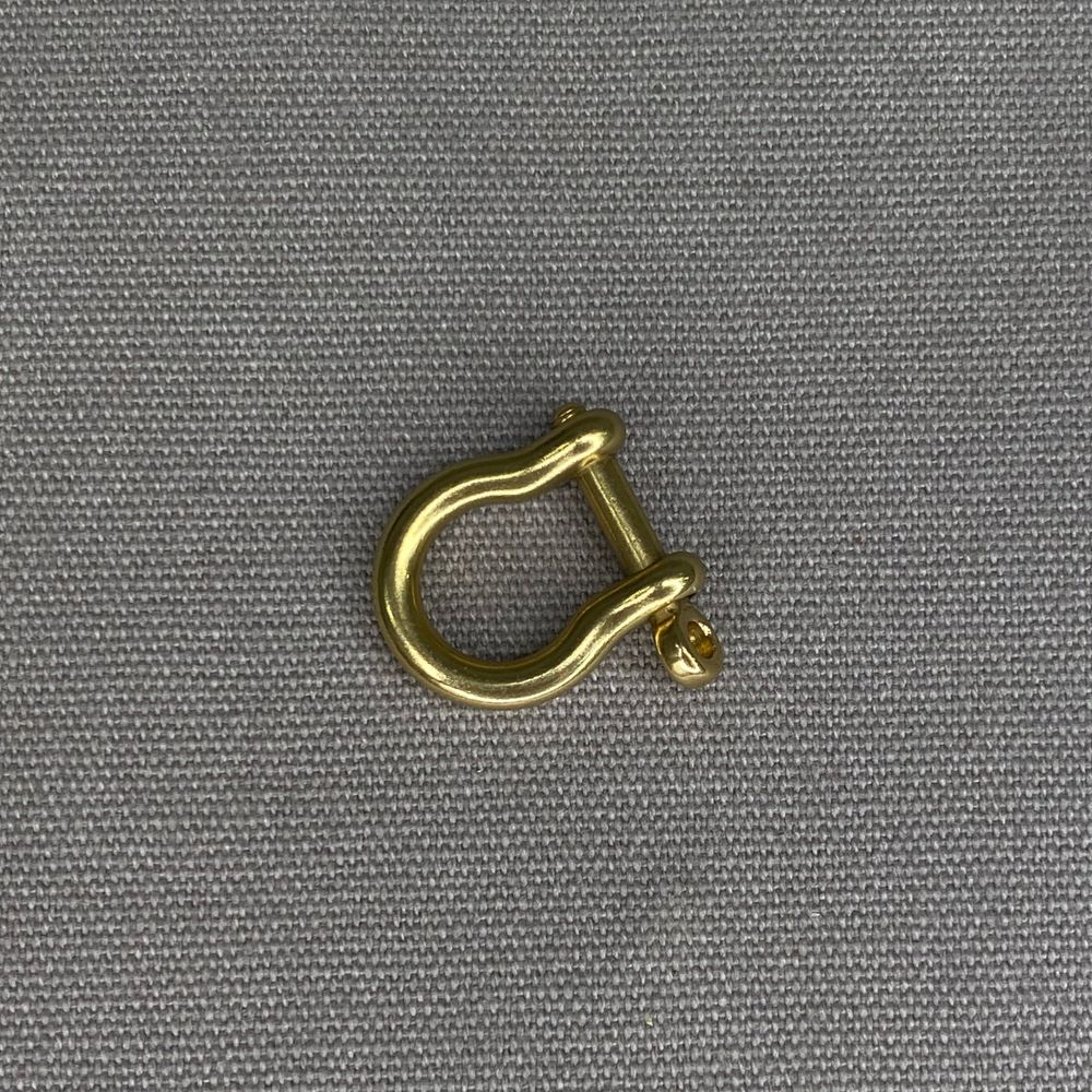 Застежка D образная, шакл, латунь