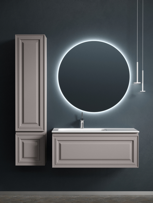 Тумба с раковиной Sancos Very 100 см VR100LSM левая, doha soft