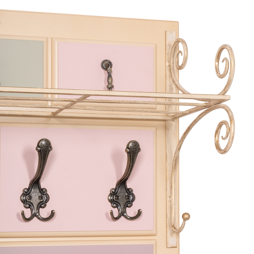 Вешалка настенная Пандора 3 Айвори Акварель