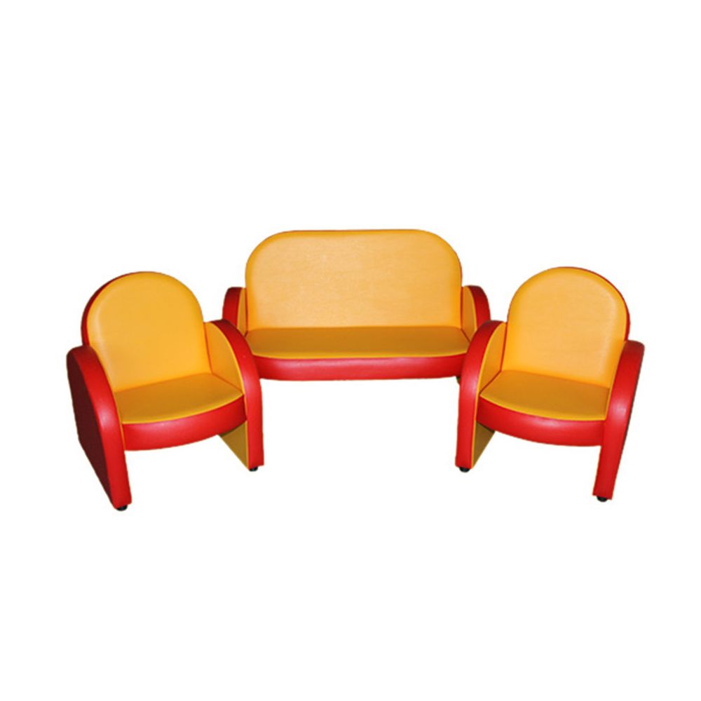 Комплект мягкой игровой мебели «Малыш» желто-красный