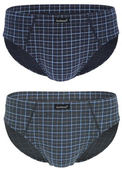 Комплект из 2 клетчатых трусов-слипов plus size (Размер: 4X) (Цвет: разноцветный)