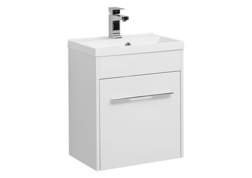 Тумба с раковиной Aquanet Августа 50 белый