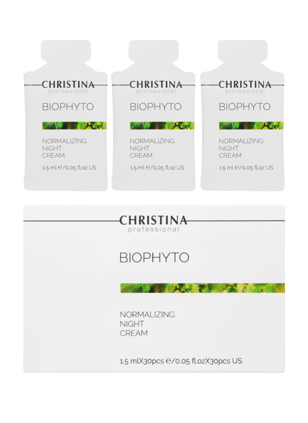 CHRISTINA Bio Phyto Normalizing Night Cream sachets kit 30 pcs