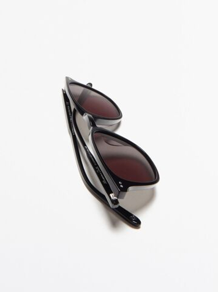 Massimo Dutti Эпоксидные солнцезащитные очки, черный